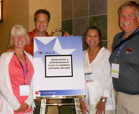In 2013, Debbi Fincher, Brad Fincher, Cynthia Stark-Wickman and Sheriff Rob Nou represented the San Juan Island Prevention Coalition at CADCA’s Mid Year Training Conference - Contributed photo