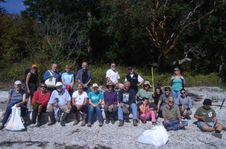 Volunteer Work Crew on Sucia - Contributed Photo