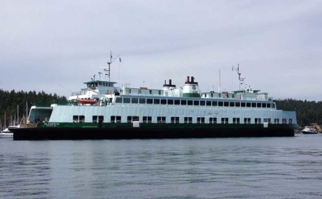 Washington State Ferry M/V Klahowya entering Friday Harbor - Louise Dustrude photo