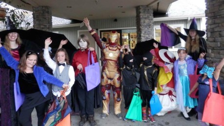 Stillpoint School students visited the Life Care Center this morning to show off their costumes - Contributed photo