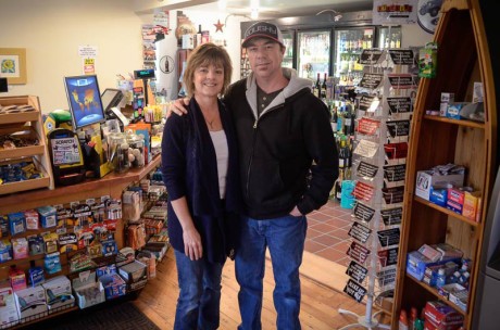 Sandy Montana and Ron Bates in the new location of Mosquito Fleet Mercantile - Tim Dustrude photo