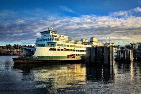 Washington State Ferry M/V Hyak loads up with travelers in Anacortes - Tim Dustrude photo