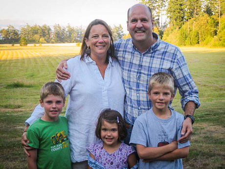 Shown here with his family, Scott Zehner will lead this month's Know Your Island Walk - Contributed photo