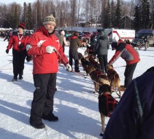 Steve Perret prepares to help out as a dog handler volunteer - Contributed photo