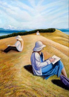 Redoubt Perspective - A Painting by Nancy Spaulding