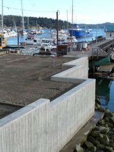 The new bulkhead down at Spring Street Landing - Contributed photo