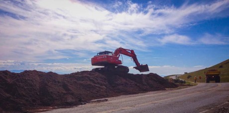 Work begins on the relocation of Cattle Point Road - Louise Dustrude photo