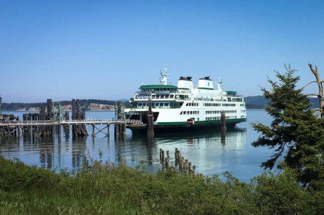 The ferry Samish at the auxiliary dock in Anacortes - Tim Dustrude photo