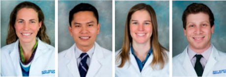 UW Division of Emergency Medicine Residents Class of 2016 -  Olivia Haesloop, MD (July); Sean Nguyen, MD (July); Allison Moyes, MD (August) and Scott Schwitz, MD (August) - Contributed photos