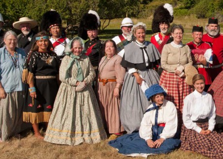 Encampment 2014 included Shirley Williams of the Lummi Nation in period dress - Contributed photo