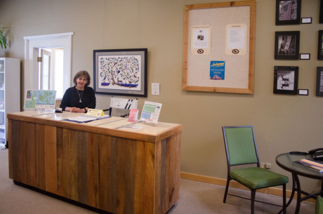 Becki Day, Executive Director at the newly renovated office of the Chamber of Commerce - SJ Update photo