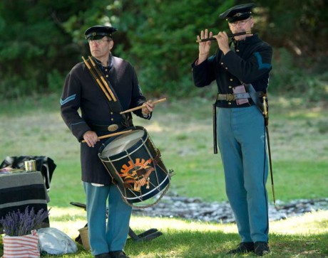 Chris Day and Dennis Lawler provided fife and drum music - Contributed photo