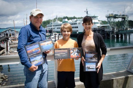 Tom, Levi and Tami Doenges show the first series of San Juan Puzzles - Tim Dustrude photo 