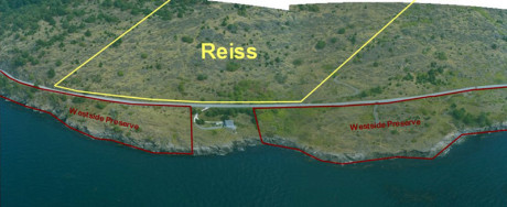 The donated area in relation to existing Land Bank properties - Contributed photo