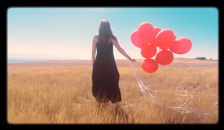 A screen capture from Shelby Earl's new video, shot here on San Juan Island.