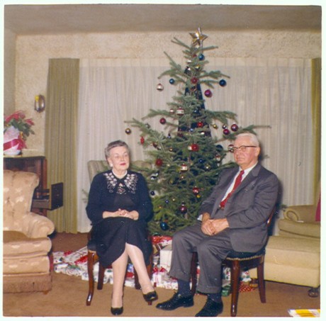 Al and Hilda, Christmas 1957 - SJ Historical Society photo