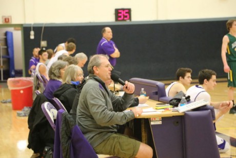 Mike Martin calling the games - Ted Strutz photo