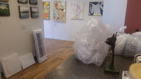Unpacking at WaterWorks Gallery - Contributed photo