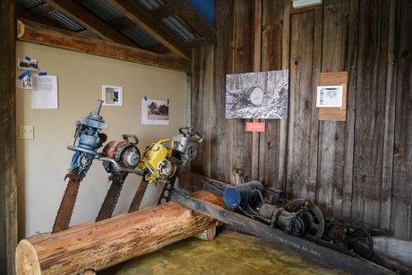 Part of the new Logging Exhibit at MHI - Tim Dustrude photo