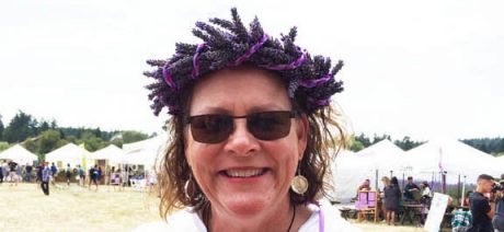 Peggie Duffle Wearing Her Lavender Crown - Peggy Sue McRae Photo