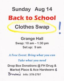 Back to school clothing swap
