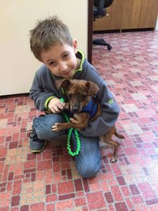 Two Happy Boys! – Joaquin with his new best friend ‘Greedo’ - Contributed photo