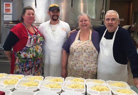 Mullis Center Kitchen Crew Callie Daniel McKay, Ben Spaulding, Carolyn Adler, Eugene Cuomo - Photo Peggy Sue McRae