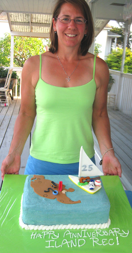 The first place winner for the cake decorating contest was Becky Volk...