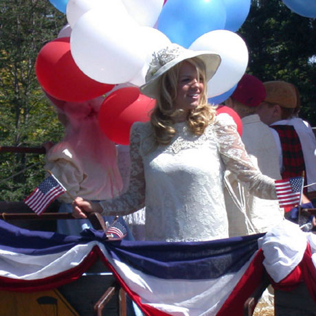 Jessica in the parade...