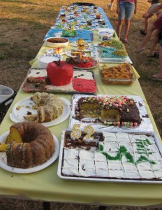 There was plenty of cake...even people who came to Music on the Lawn for the last song got a bite!